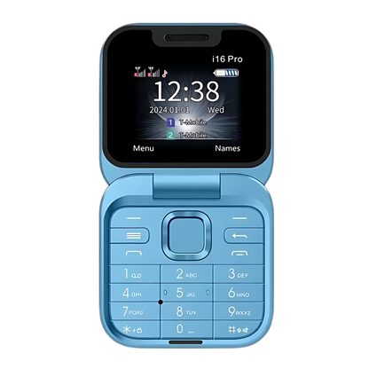 Slim Dual SIM Flip Phone Foldable Design
