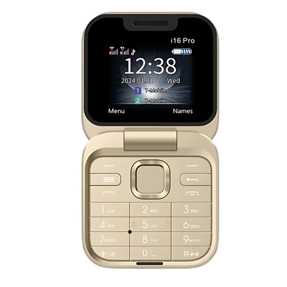Slim Dual SIM Flip Phone Foldable Design