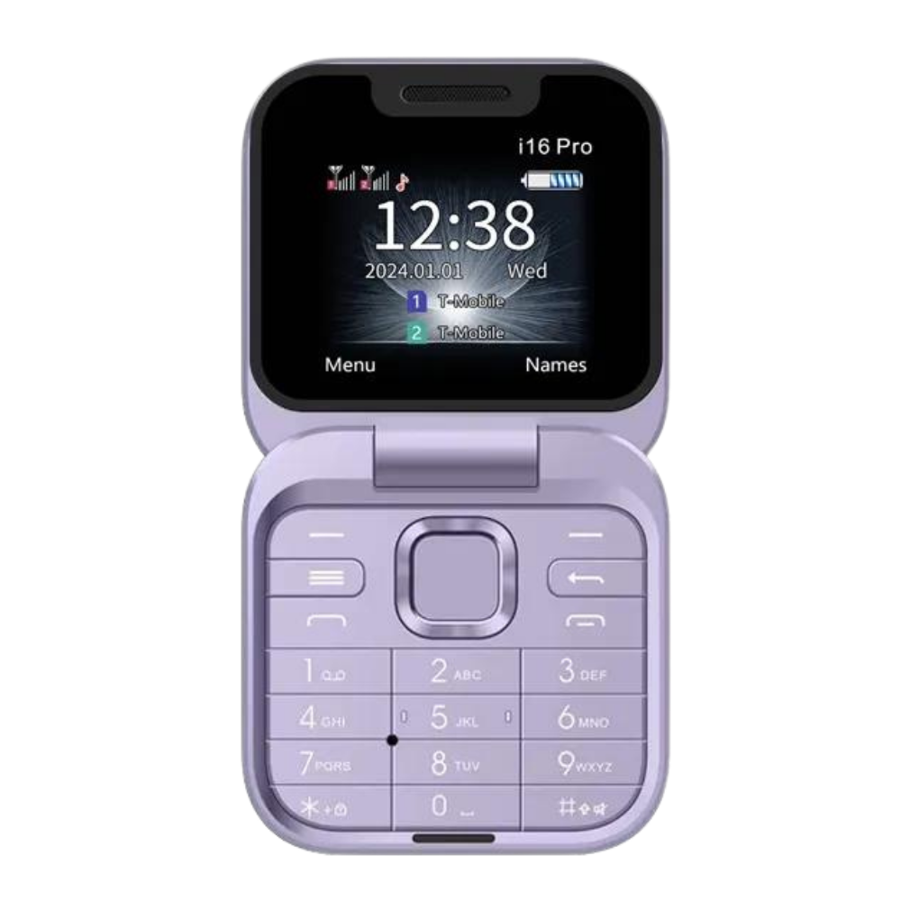 Slim Dual SIM Flip Phone Foldable Design