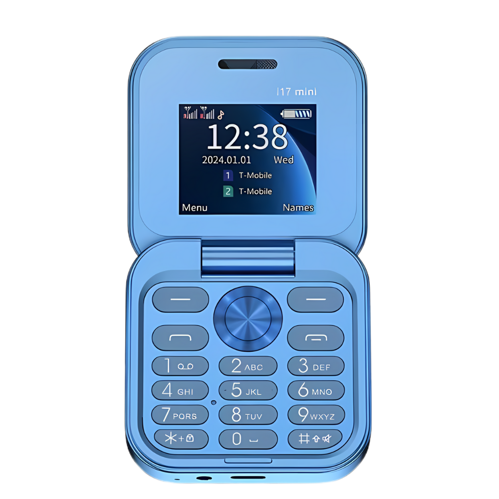 Slim Dual SIM Flip Phone Foldable Design