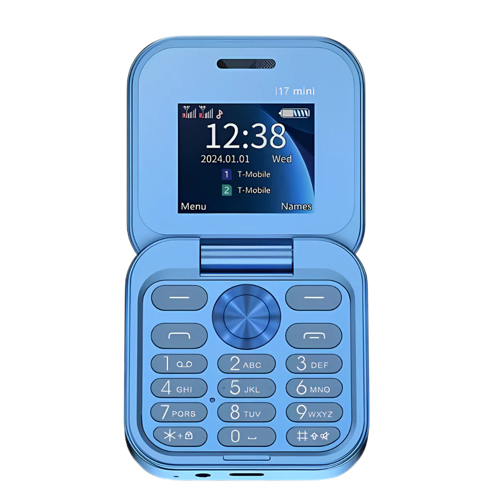 Compact 2 Sim Flip Mobile Phone - Pexav