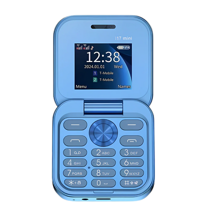 Compact 2 Sim Flip Mobile Phone - Pexav