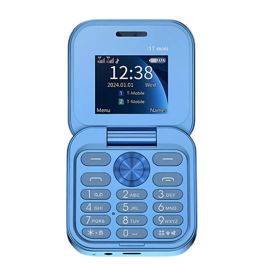 Compact 2 Sim Flip Mobile Phone - Pexav