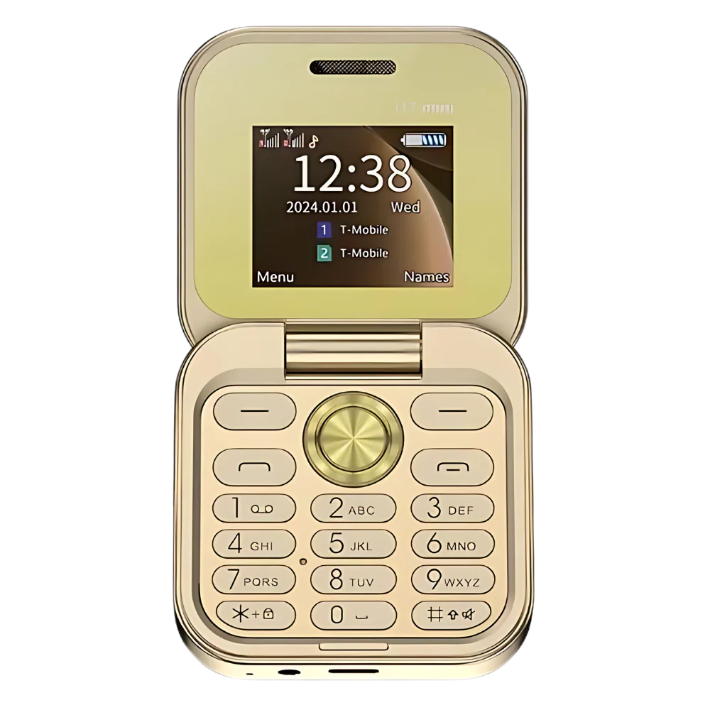 Compact 2 Sim Flip Mobile Phone