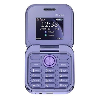 Slim Dual SIM Flip Phone Foldable Design