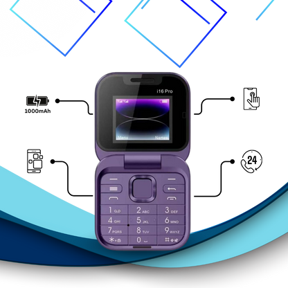 Slim Dual SIM Flip Phone Foldable Design