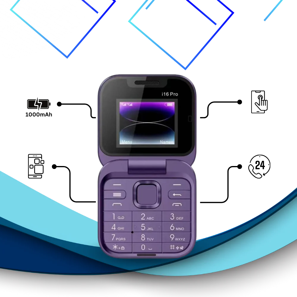 Compact 2 Sim Flip Mobile Phone