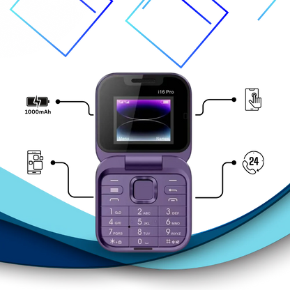 Compact 2 Sim Flip Mobile Phone