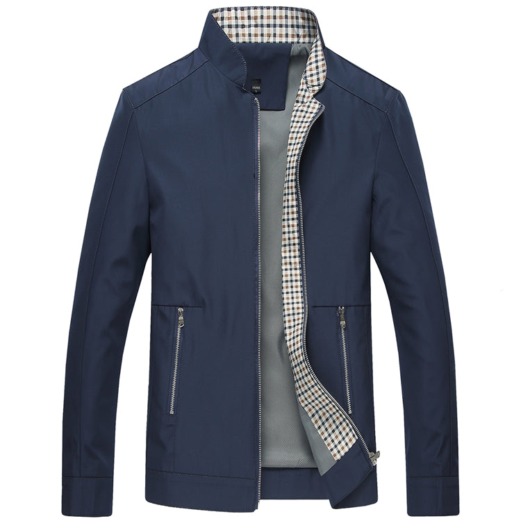 Thin Mens Leather Bomber Jacket