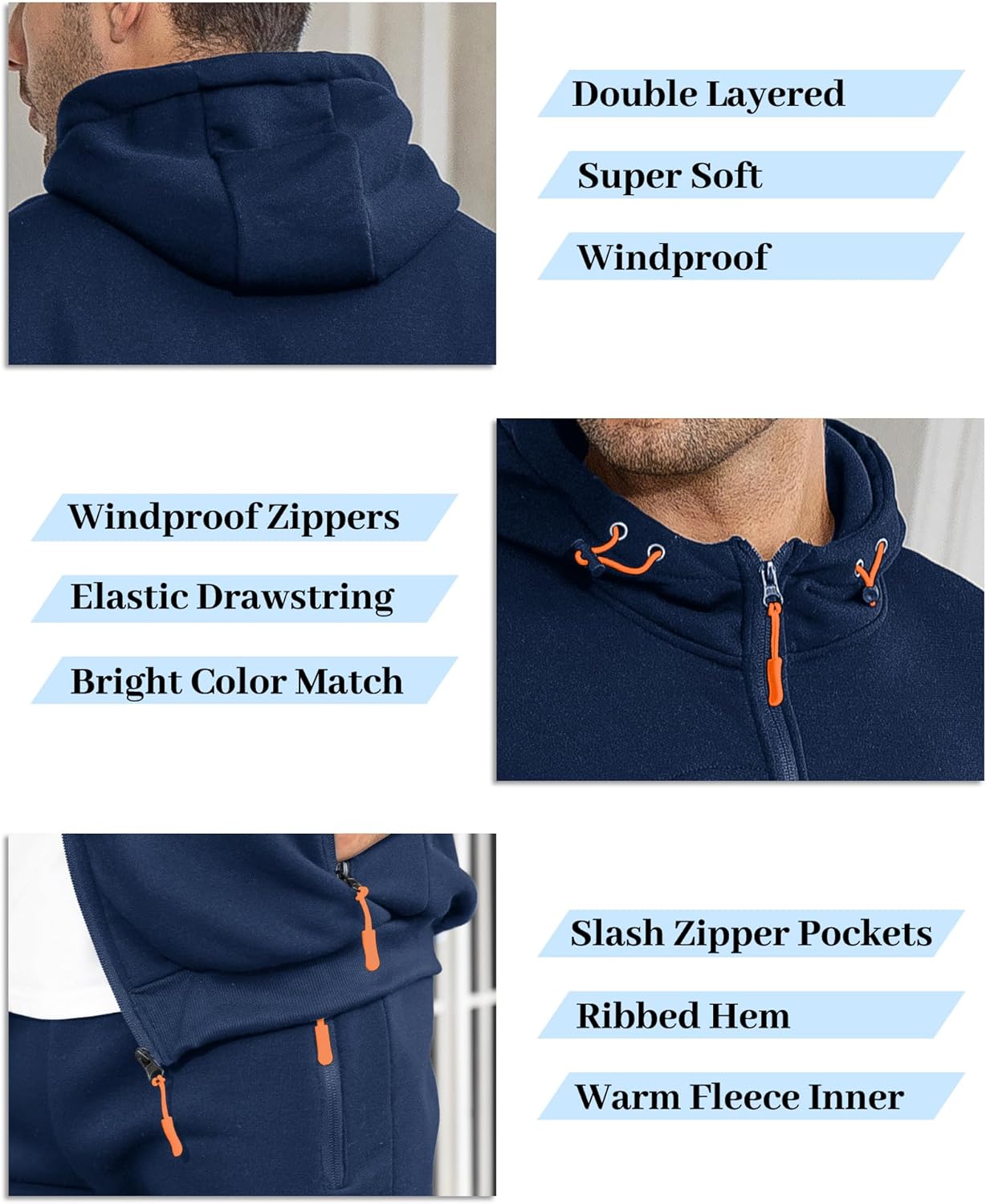 Relaxed Fit Men's Track Suit Set
