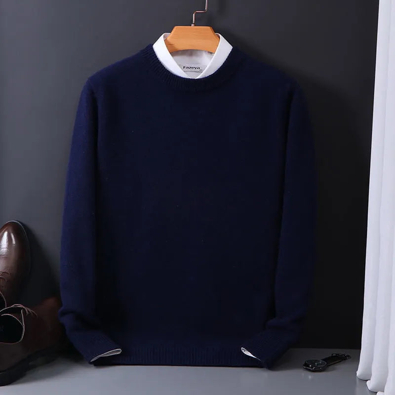 Classic Soft Men's Cashmere Sweater - Pexav