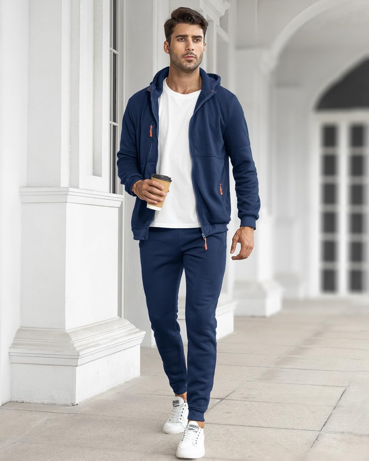 Relaxed Fit Men's Track Suit Set