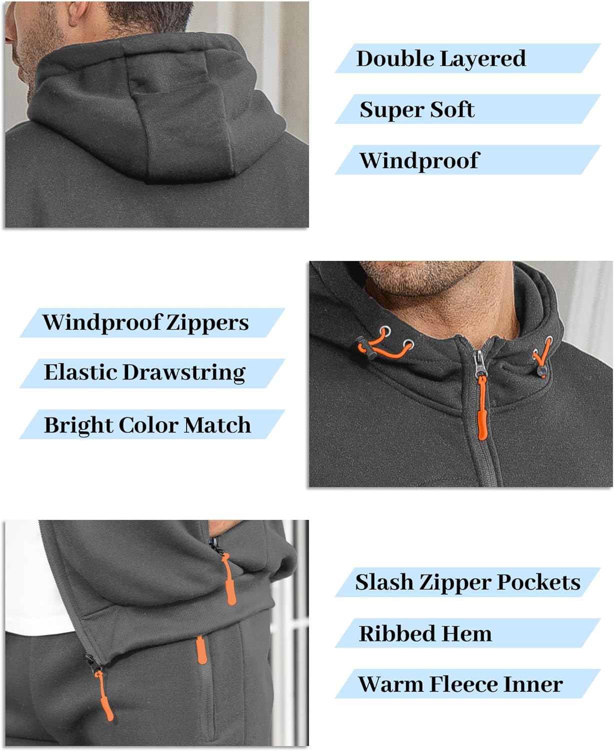 Relaxed Fit Men's Track Suit Set