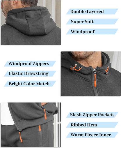 Relaxed Fit Men's Track Suit Set