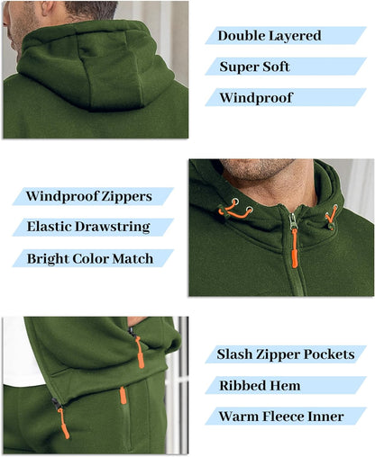Relaxed Fit Men's Track Suit Set