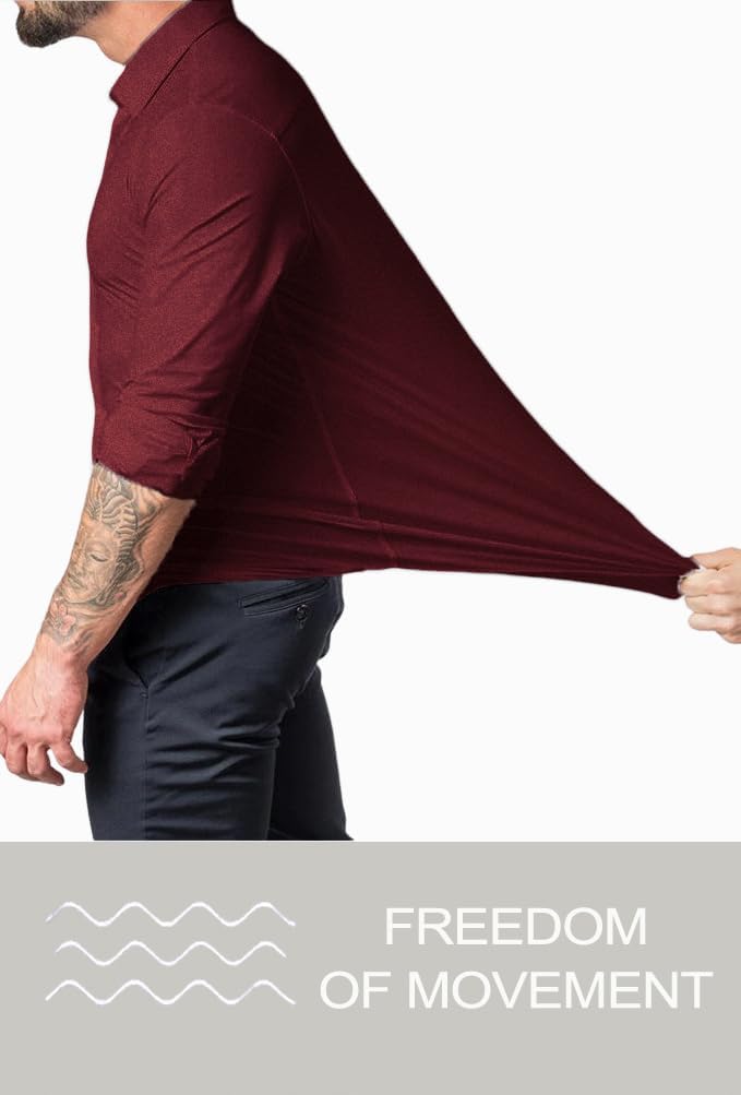 Men's Slim Fit Stretch Dress Shirt