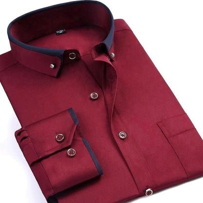 Classic Men's Long Sleeve Casual Shirt