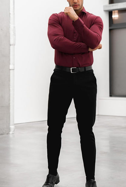 Men's Slim Fit Stretch Dress Shirt