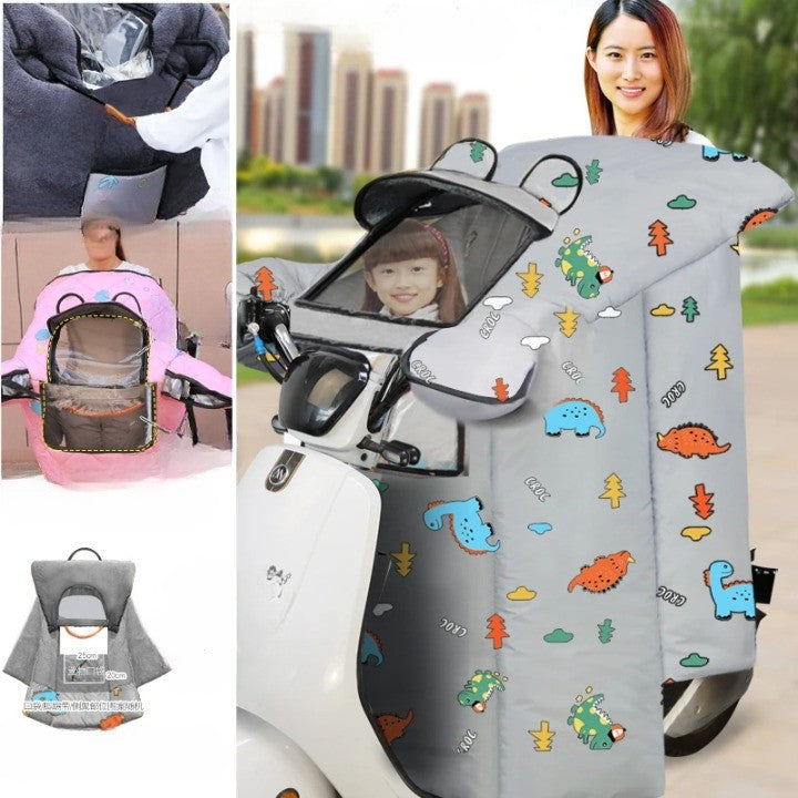 Thermal Bike Double Rider Windbreaker Jacket Coat