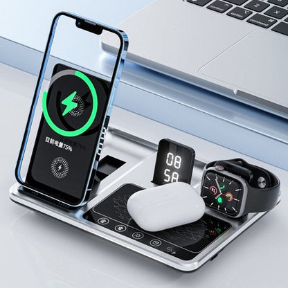 Compact Wireless Charger Alarm Clock - Pexav