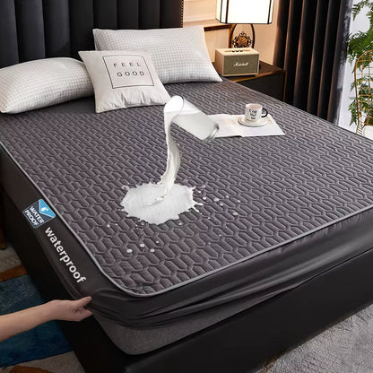 Breathable Deluxe Latex Mattress Protector Cover - Pexav