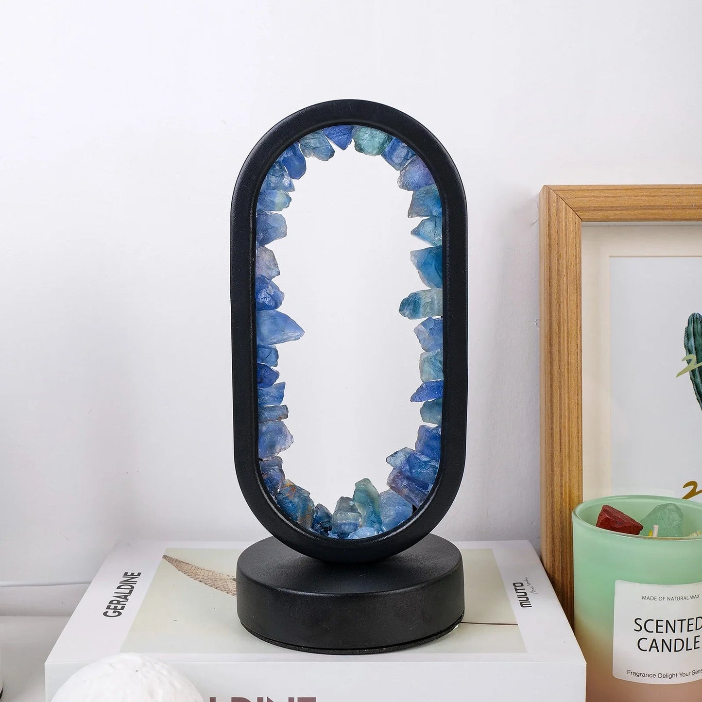Purple Gemstone Dimmable Desk Lamp