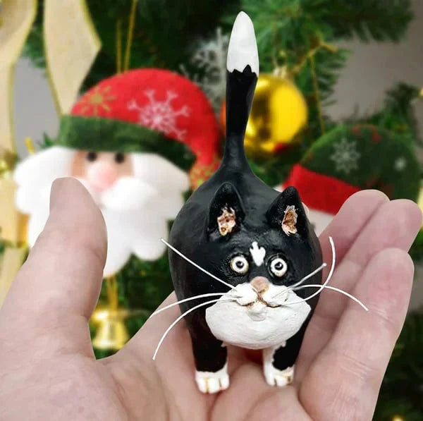 Small Cute Cat Collectible Figurine - Pexav