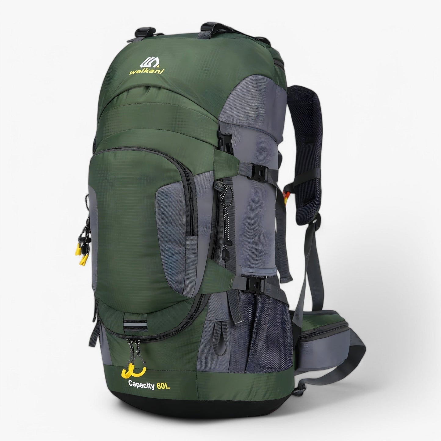 Durable 60L Hiking Backpack with Comfort Fit and Organized Compartments - Pexav
