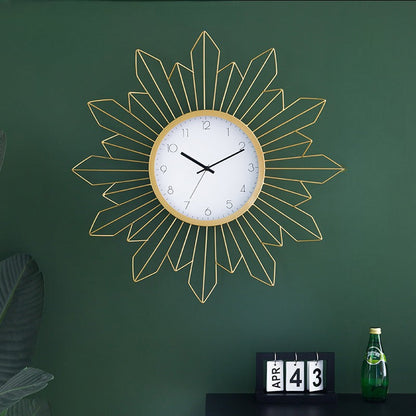 Simple Rustic Metal Wall Clock