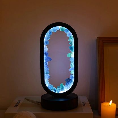 Purple Gemstone Dimmable Desk Lamp