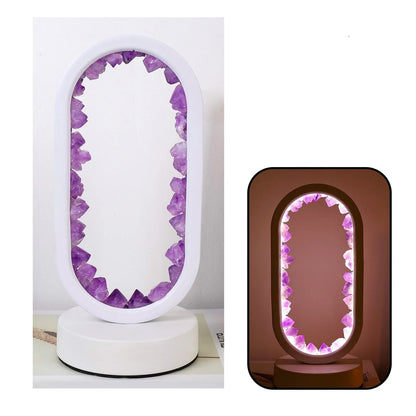 Purple Gemstone Dimmable Desk Lamp