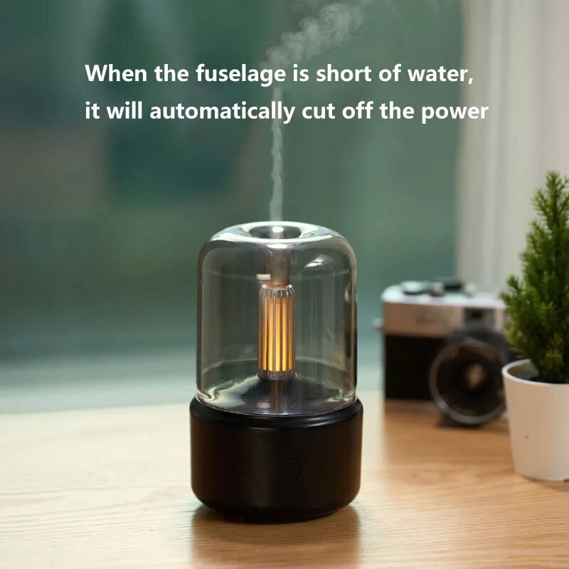 Electric Aromatherapy Diffuser and Humidifier - AromaLux-Black-Nora Luxe