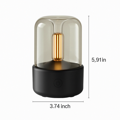 Electric Aromatherapy Diffuser and Humidifier - AromaLux-Black-Nora Luxe