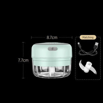 Electric Chopper - MiniChop-Green-Nora Luxe