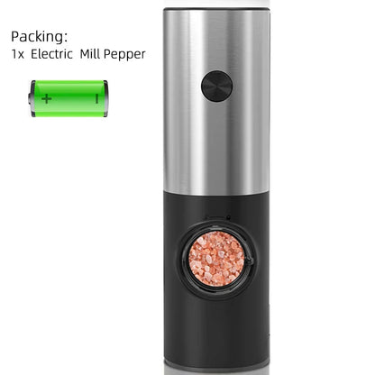 Electric Pepper and Salt Mill Set - SpiceLite-Black without a base-Nora Luxe
