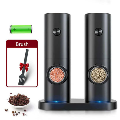 Electric Pepper and Salt Mill Set - SpiceLite-Black without a base-Nora Luxe