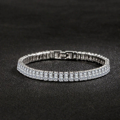 Elegant 925 Silver Bracelet with Crystals-Nora Luxe