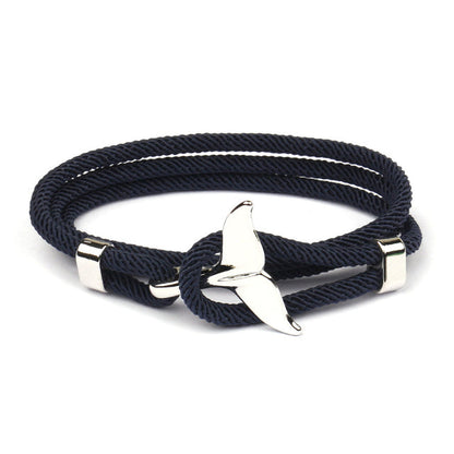 Classic Sailor Anchor Bracelet Adjustable Nautical Charm - Pexav