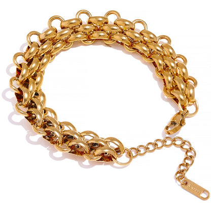Elegant Charm Bracelet | Silver Plated | Perfect Gift-Gold-plated-Nora Luxe