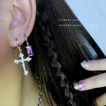 Elegant Dangle Earrings | Rhinestone Sparkle-Crystal Commandments-Nora Luxe