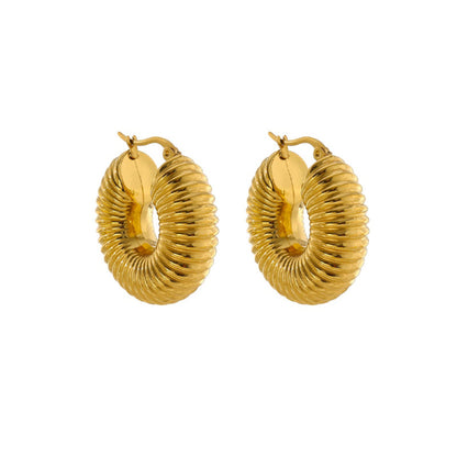 Classic Simple Gold Stud Earrings - Pexav