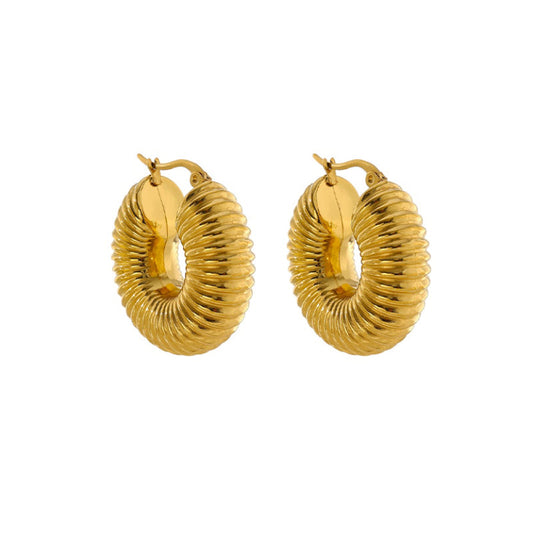Classic Simple Gold Stud Earrings - Pexav