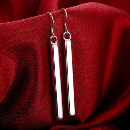 Sophisticated Silver Drop Earrings - Pexav