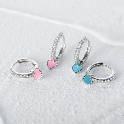 Stylish Silver Circle Earrings - Pexav
