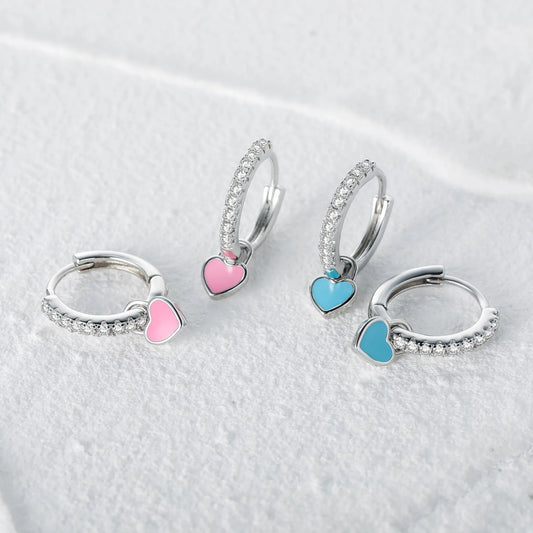 Stylish Silver Circle Earrings - Pexav