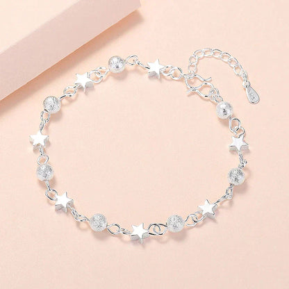 Sparkling Star Silver Bracelet - Pexav