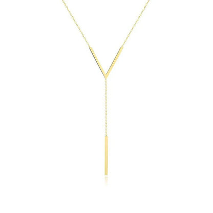 Elegant V-Shaped Gold Necklace | Timeless Style-Nora Luxe