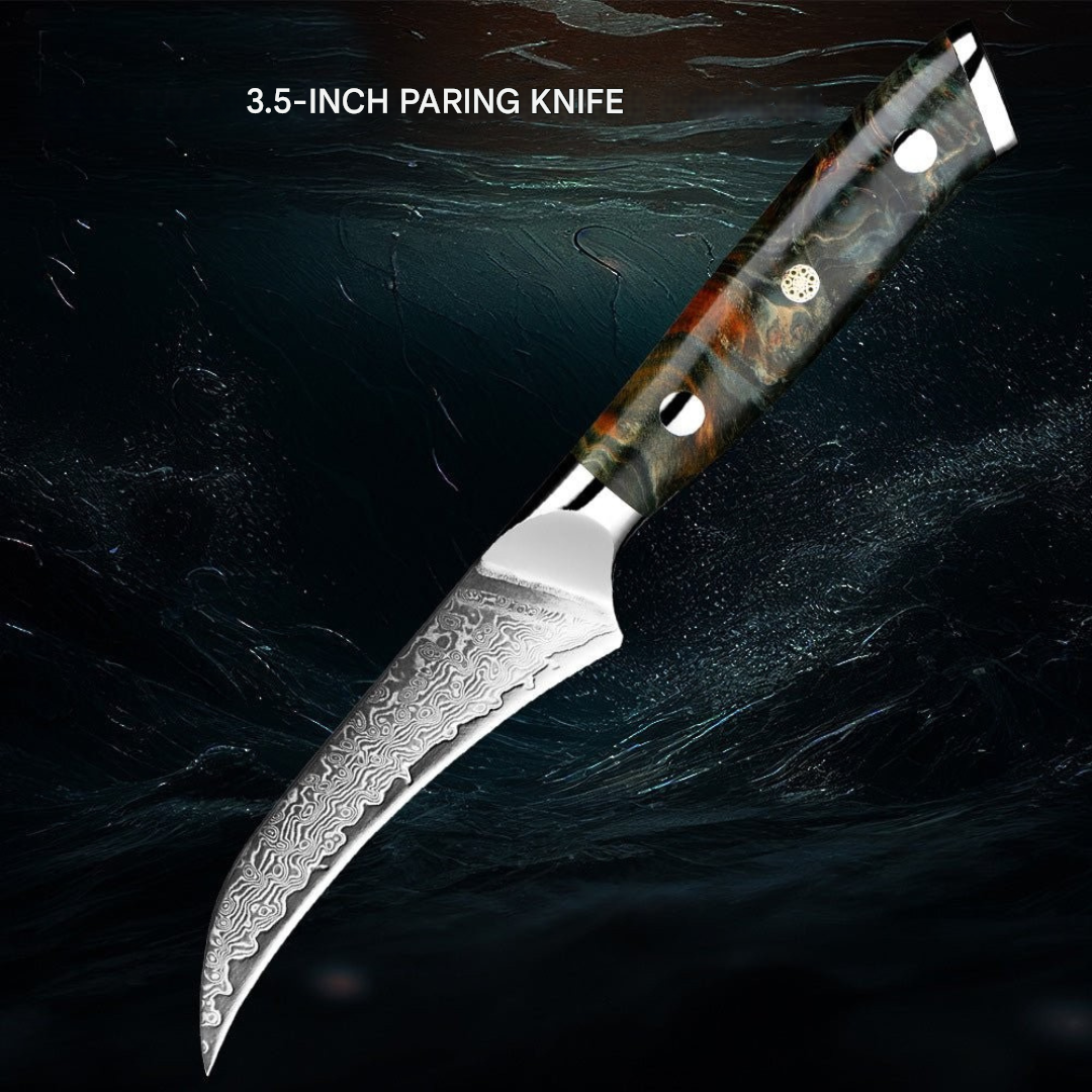 Sharp Premium Damascus Steel Knife Set