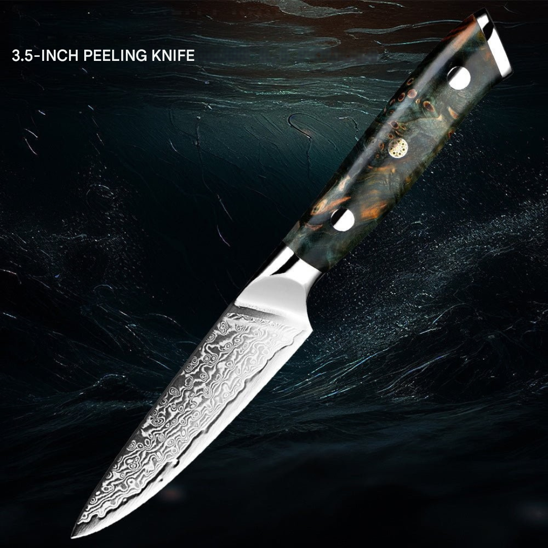 Sharp Premium Damascus Steel Knife Set