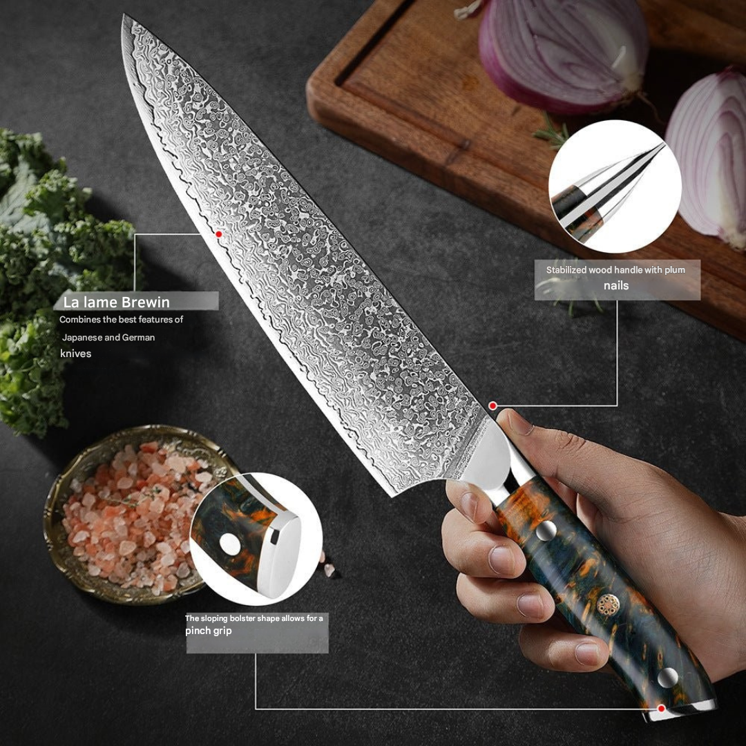 Sharp Premium Damascus Steel Knife Set